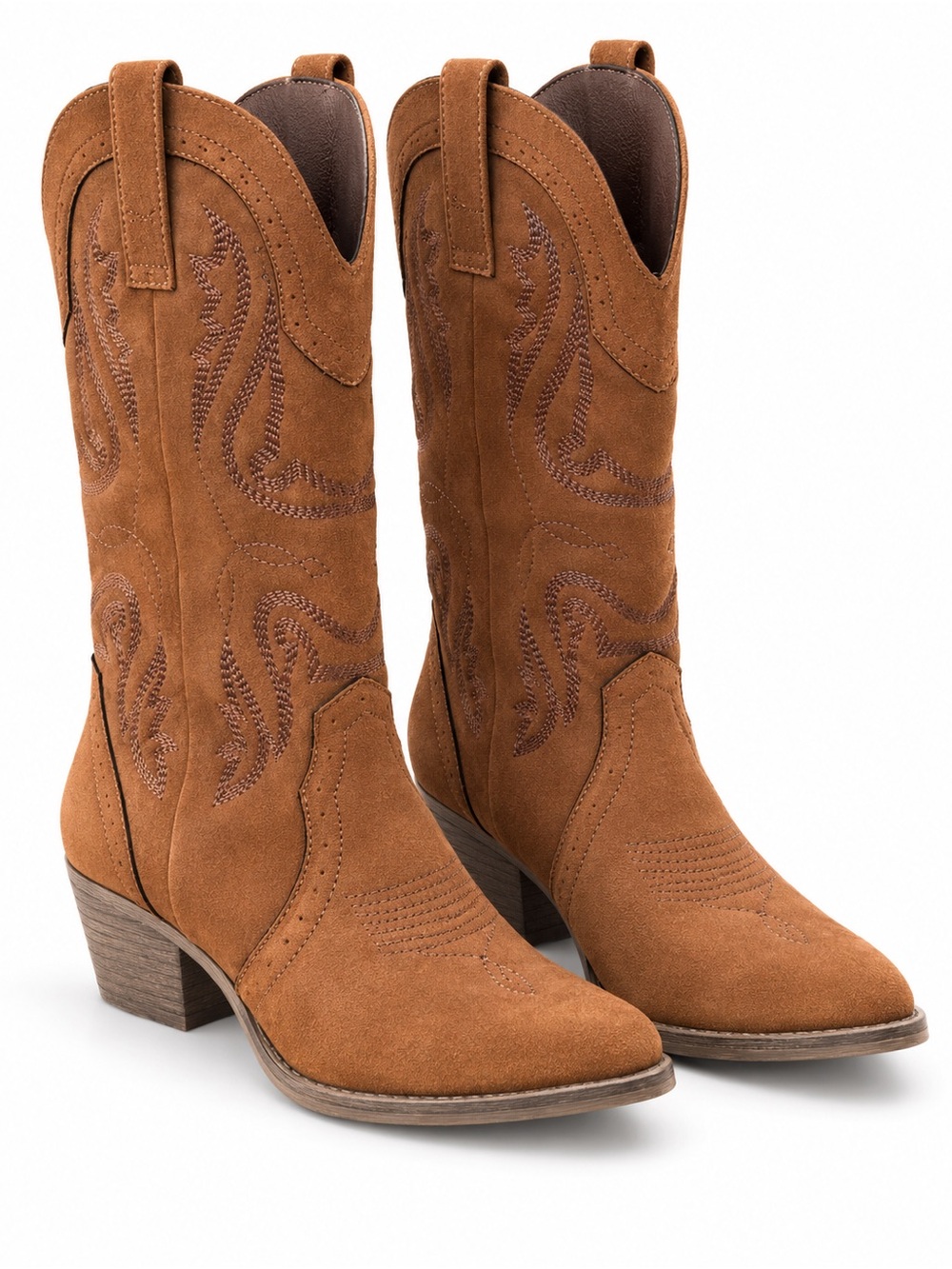 Sugar Tammy Western Cowboy Boots Women’s 7 Brown Embroidered Pointed Toe